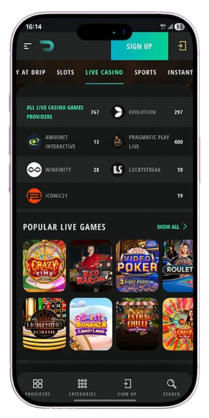 Drip Casino active mirror
